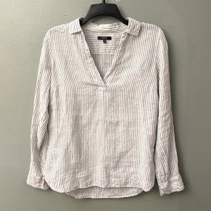 Split Neck Tunic Blouse